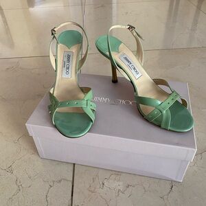 Jimmy Choo Mint Green Heeled Sandals